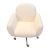 Contemporary Ivory Upholstered Office Chair For Sale