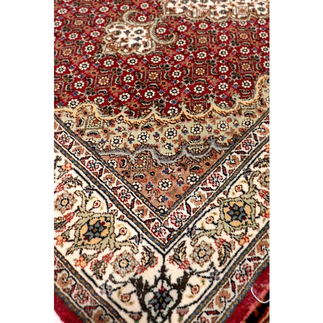 Traditional Pasargad Home Baku Red Silk & Wool Area Rug- 2' 8'' X 13' 0'' For Sale - Image 3 of 4