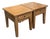 Broyhill Attic Heirloom Rustic Oak Farmhouse End Tables - A Pair For Sale