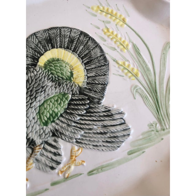 White California Pottery Turkey Platter Thanksgiving For Sale - Image 8 of 15