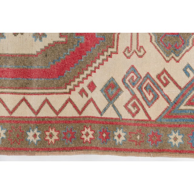 1960s Eclectic Living Room or Kitchen Rug For Sale - Image 6 of 10