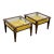 Vintage Brandt Display Curio Side Tables, Pair For Sale