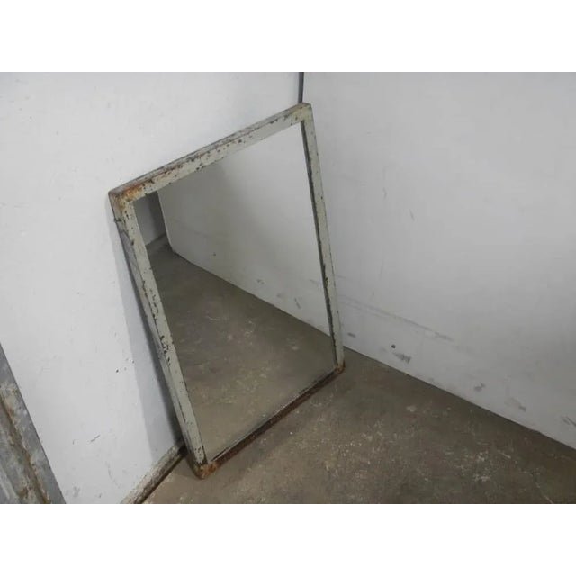 Gray Mirror with Iron Frame, 1950 For Sale - Image 8 of 8