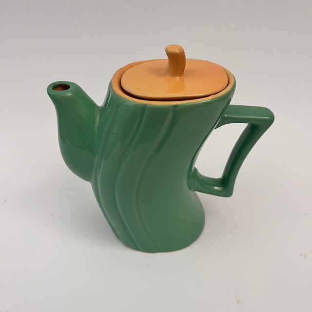 Forest Green Vintage Ceramic Set to Cacao by Massimo Iosa Ghini for Naj Oleari, 1980, Set of 7 For Sale - Image 8 of 18