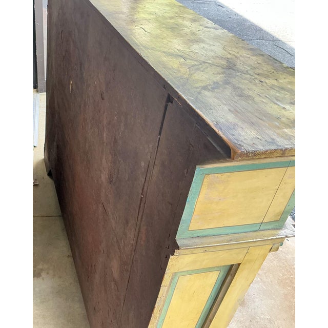 Early 20th Century Early Venetian Hand Painted Neo-Classical Style Bookcase Faux Marble Top For Sale - Image 5 of 7