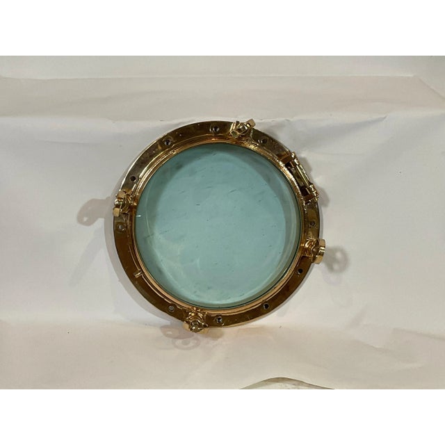 English Solid Brass Ships Porthole For Sale - Image 3 of 6