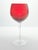 Contemporary Vintage Ruby Red Large Balloon Wine Glasses - Set of 3 For Sale - Image 3 of 4
