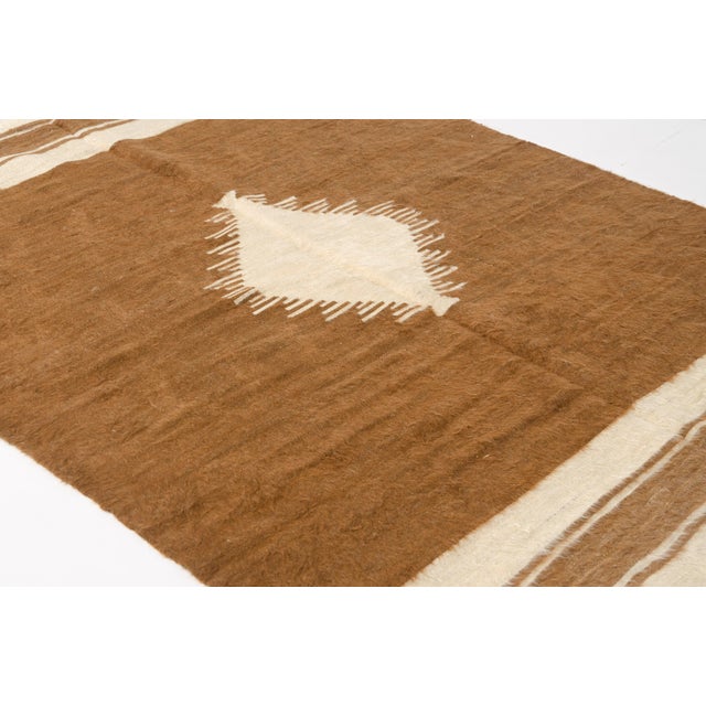 Anatolian Vintage Angora Wool Kilim For Sale - Image 10 of 10