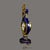 Glass Marie Antoinette Cobalt Blue Porcelain Mantel Clock, 1970s For Sale - Image 7 of 18