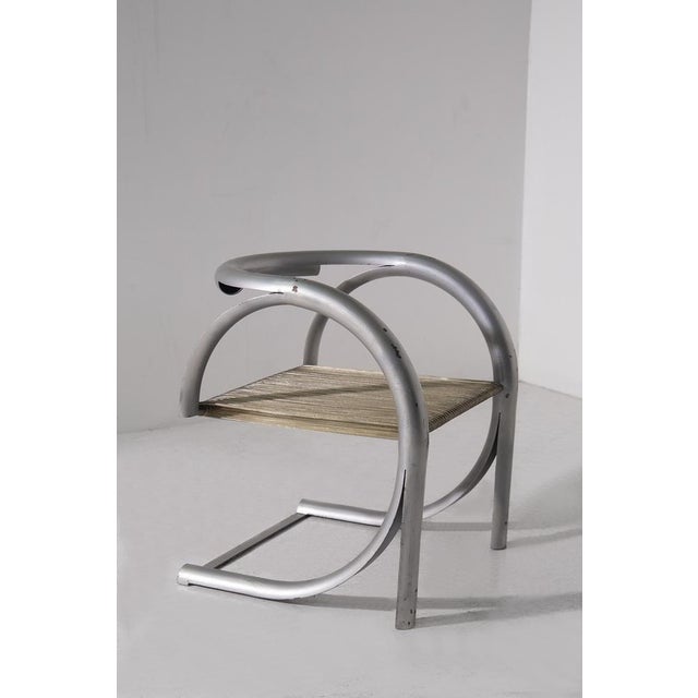 Modernist Italian Prototype FerroTipi Armchair from G.Malacrida and P. Resmini, 1968 For Sale - Image 6 of 14