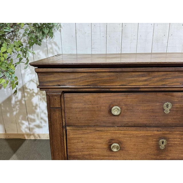 Wood 19th Century Restoration Chest of Drawers in Chestnut For Sale - Image 7 of 16