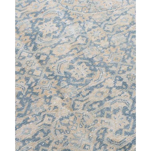 Tan Vintage Circa 1940 Lightly Distressed Tabriz Rug 7'7 X 10'8 For Sale - Image 8 of 13