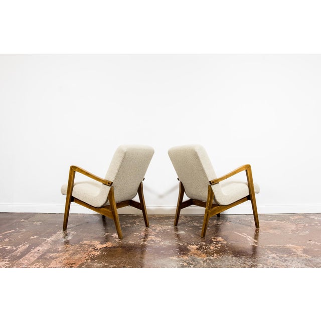 Wood Set of Mid-Century Modern Armchairs by BFM, Poland, 1960s For Sale - Image 7 of 18