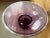 An elegant, thin mid century glass serving bowl, in the style of Blenko, with a lovely amethyst color.