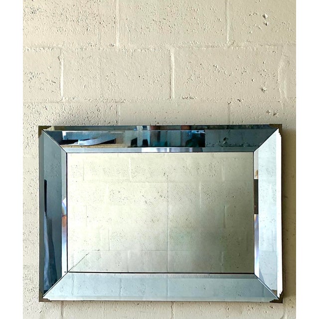 Contemporary Vintage Deco Tinted Mirror For Sale - Image 3 of 8