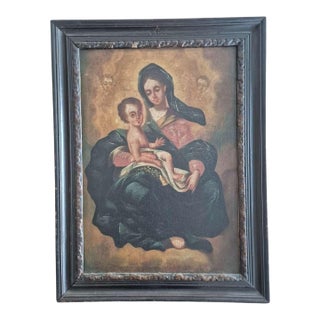 Virgin and Child, Cuzco School, Attributed to Marcos Zapata, Mid-18th Century. For Sale