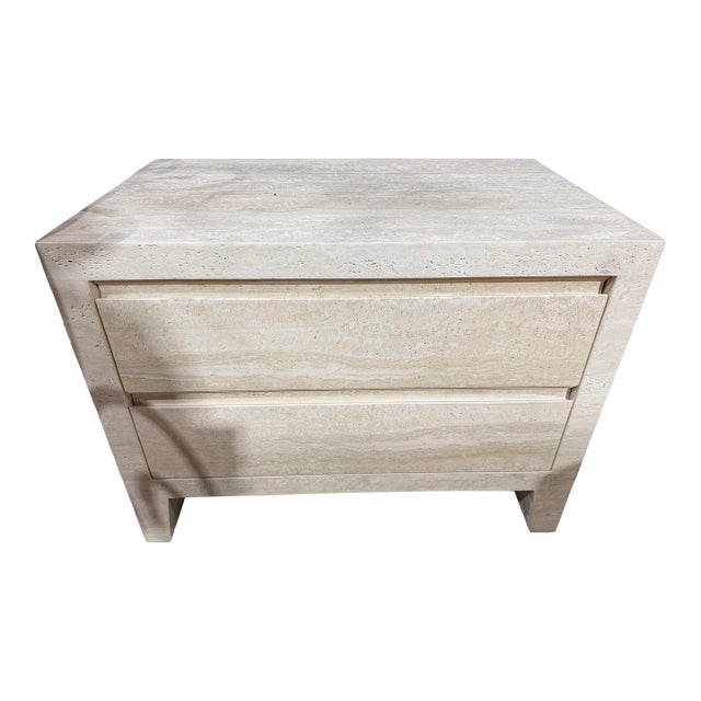Restoration Hardware Two Drawer "Wyeth" Nightstand For Sale