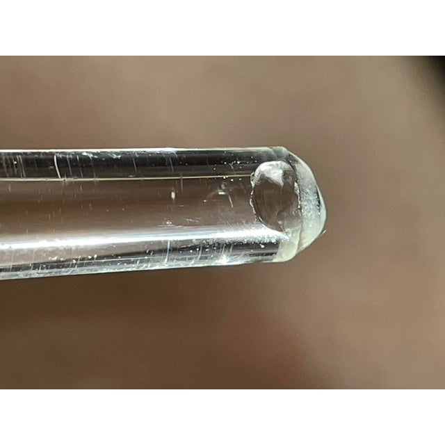 Pair of Vintage Amethyst Studio Glass Perfume Bottles- Unsigned - Mid 20th Century For Sale - Image 9 of 12