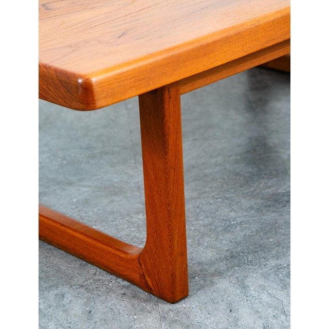 Brown 1960s Mid Century Danish Modern Coffee Table Rectangular Solid Teak Niels Bach Randers For Sale - Image 8 of 12
