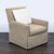 This comfortable swivel lounge chair by Lee Industries features a soft beige fabric, classic straight arms, and a tailored...