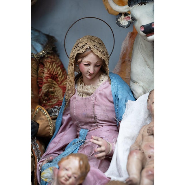 Antique 19th Century Neapolitan Scarabattola with Nativity Scene from Smith For Sale - Image 4 of 9