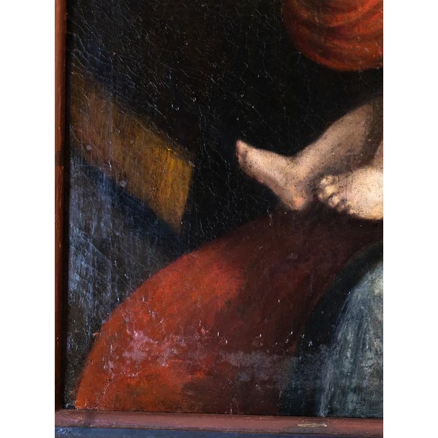 Italian Artist, Our Lady of Peace, 18th Century, Oil on Canvas For Sale - Image 6 of 11