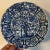 Antique 18th Century Chinese Kangxi Blue and White Porcelain Plate Decorated With Flowering Prunus Tree and Garden Fence For Sale In New York - Image 6 of 11