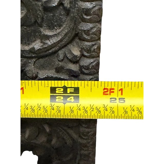 This impressive Balinese carved wood room divider features three intricately hand-carved panels with openwork foliate...