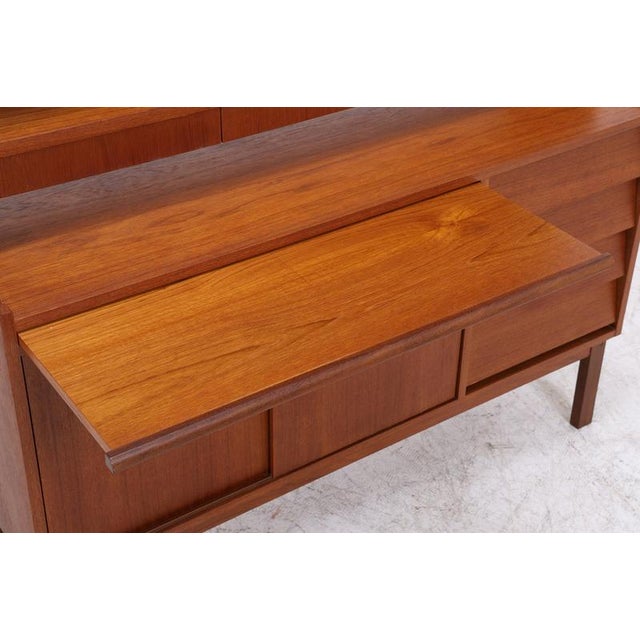 Mid-Century Danish Teak Bookcase with Drawers For Sale - Image 9 of 18