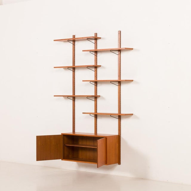 1970s Mid-Century Scandinavian Teak Wall Unit, 1970s For Sale - Image 5 of 16