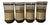 Brown Vintage Libbey Bolero Woodhue Smoke Brown Stripe Tweed Tumblers - A Set of 4 For Sale - Image 8 of 12