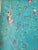 Chinoiserie Hand Painted Teal Tropical Chinoiserie Jungle Animal Mural Panel For Sale - Image 3 of 7
