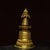 Traditional Vintage Tibetan Gilt Bronze Stupa - Gemstone Inlaid Buddhist Reliquary Pagoda For Sale - Image 3 of 9