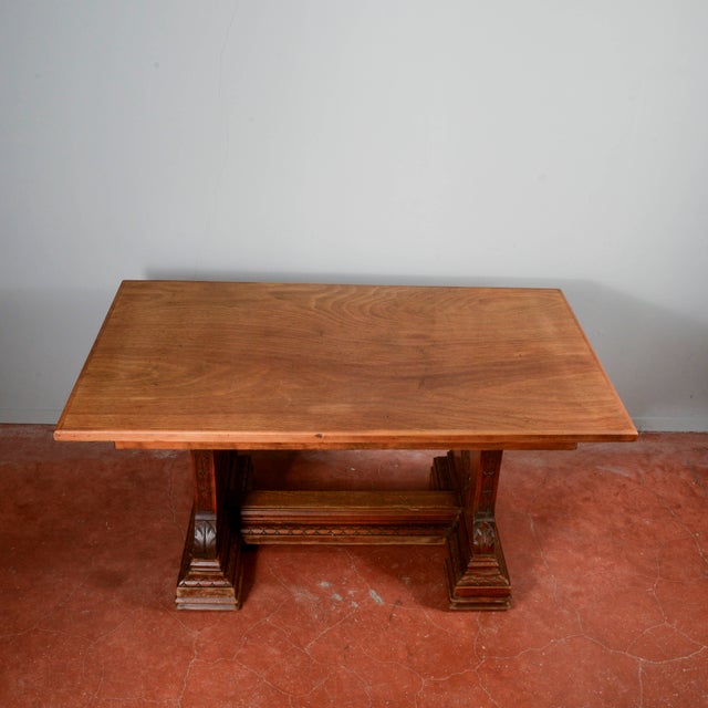 Art Deco Table with Wood Extensions For Sale - Image 12 of 18