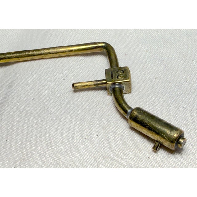 Rare Antique 1920's Museum Display Brass Bronchoscope Esophagoscope Medical Tool For Sale - Image 10 of 12