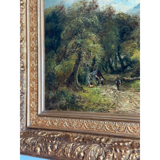 Brown Antique Original Lake District Oil Painting, by George Augustus Williams (1814-1901) For Sale - Image 8 of 12