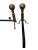 Antique Brass Ball Finial Fireplace Andirons Fire Dogs Pair Early 1900s For Sale In Philadelphia - Image 6 of 18