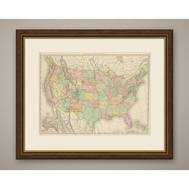 Published by Rand McNally in 1899, this antique map of the United States is the atlas's principal map of the whole...