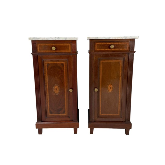 Art Nouveau Nightstands, 1900s, Set of 2 For Sale - Image 14 of 14
