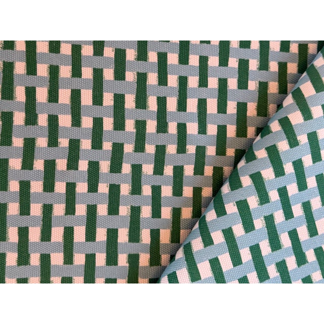 Traditional Basket Weave Fabric by Harlequin 2 1/2 Yards of Cotton Fabric Sophie Robinson Collection For Sale - Image 3 of 5