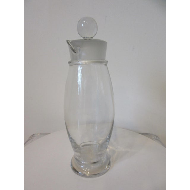 Vintage Cambridge Glass Company Glass Cocktail Shaker For Sale - Image 11 of 12