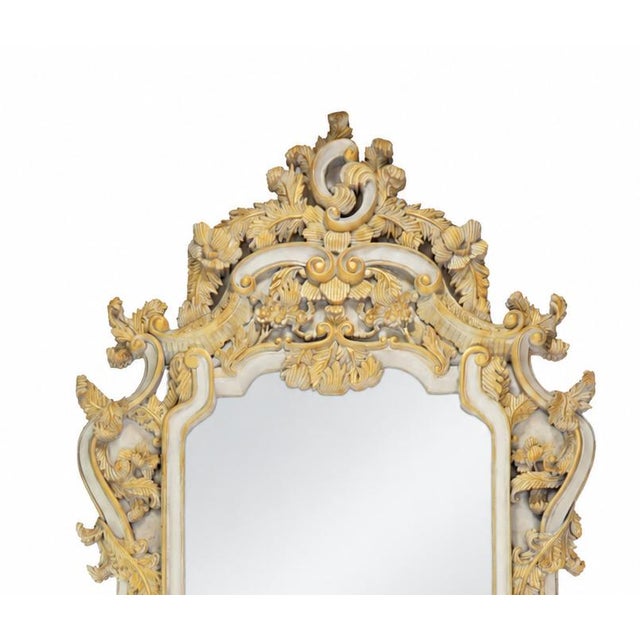 Baroque Vintage 20th-Century Italian Baroque Gilded Wall Mirror For Sale - Image 3 of 10