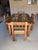 Rustic Vintage Rustic Hand Made Solid Wood Dining Set For Sale - Image 3 of 6
