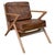 Wood New Bentwood Armchair With Wood Seat and Back and Brown Skin Cushions For Sale - Image 7 of 7