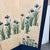 Silk Dupion Folding Screen With Hand Painted Irises For Sale - Image 4 of 13