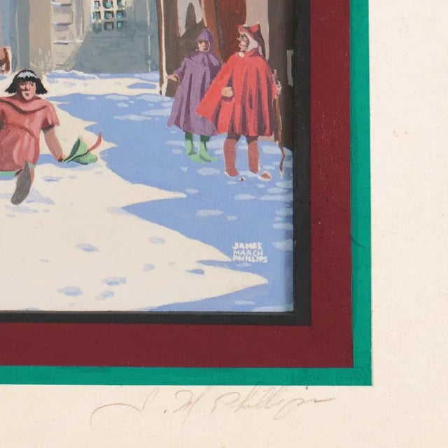 American 'The Thief From François Villon's Christmas' by James March Phillips, San Francisco Bay Area Illustrator For Sale - Image 3 of 11