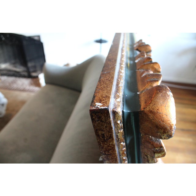 Gilded Antique Style Mirror For Sale In Los Angeles - Image 6 of 9