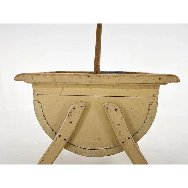 Gold Wooden Washing Mashine or Planter, 1900s For Sale - Image 8 of 13