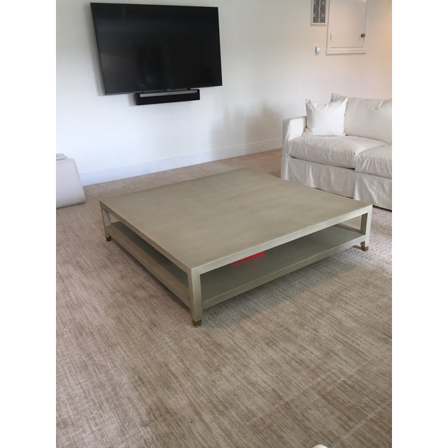 Restoration Hardware Shagreen Square Coffee Table Chairish