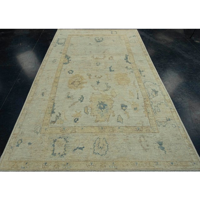 Turkish Oushak Rug 5'4" x 9'5" #18045 Explore a curated collection of hallway runners, wool rugs, and handmade...